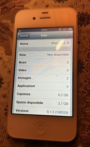 Apple iphone 8gb bianco - 4s,